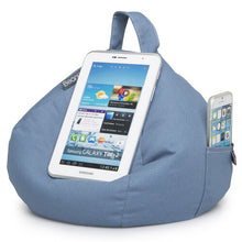 Load image into Gallery viewer, iPad, Tablet & eReader Bean Bag Cushion by iBeani - Blue