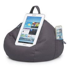 Load image into Gallery viewer, iPad, Tablet & eReader Bean Bag Cushion by iBeani - Slate Grey