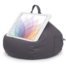 Load image into Gallery viewer, iPad, Tablet & eReader Bean Bag Cushion by iBeani - Slate Grey